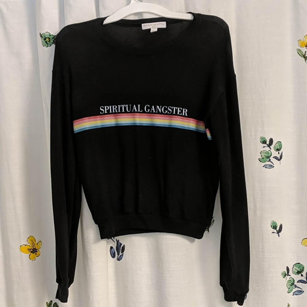 Spiritual Gangster rainbow sweater